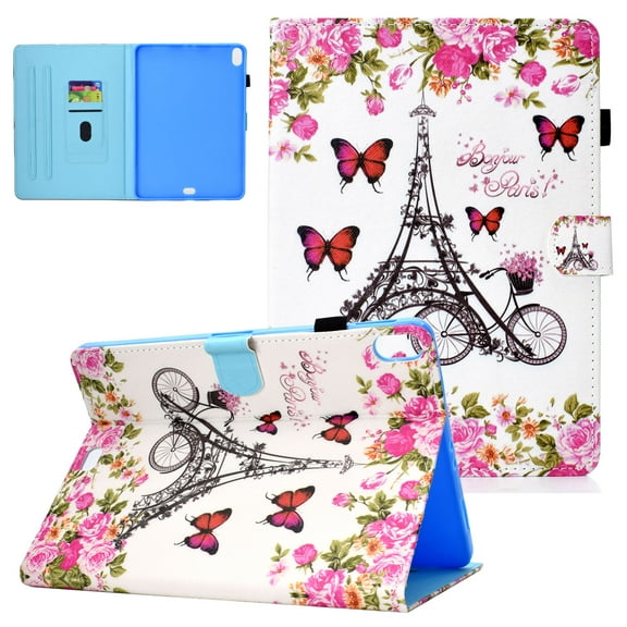 iPad Pro 11 Inch Case 2018 Released,Allytech Folio Flip Slim Anti-Scratch Kickstand Auto Sleep Wake Full Protective Magnetic Clasp Cards Holder Wallet Case Cover for Apple iPad Pro 11",Butterfly Tower