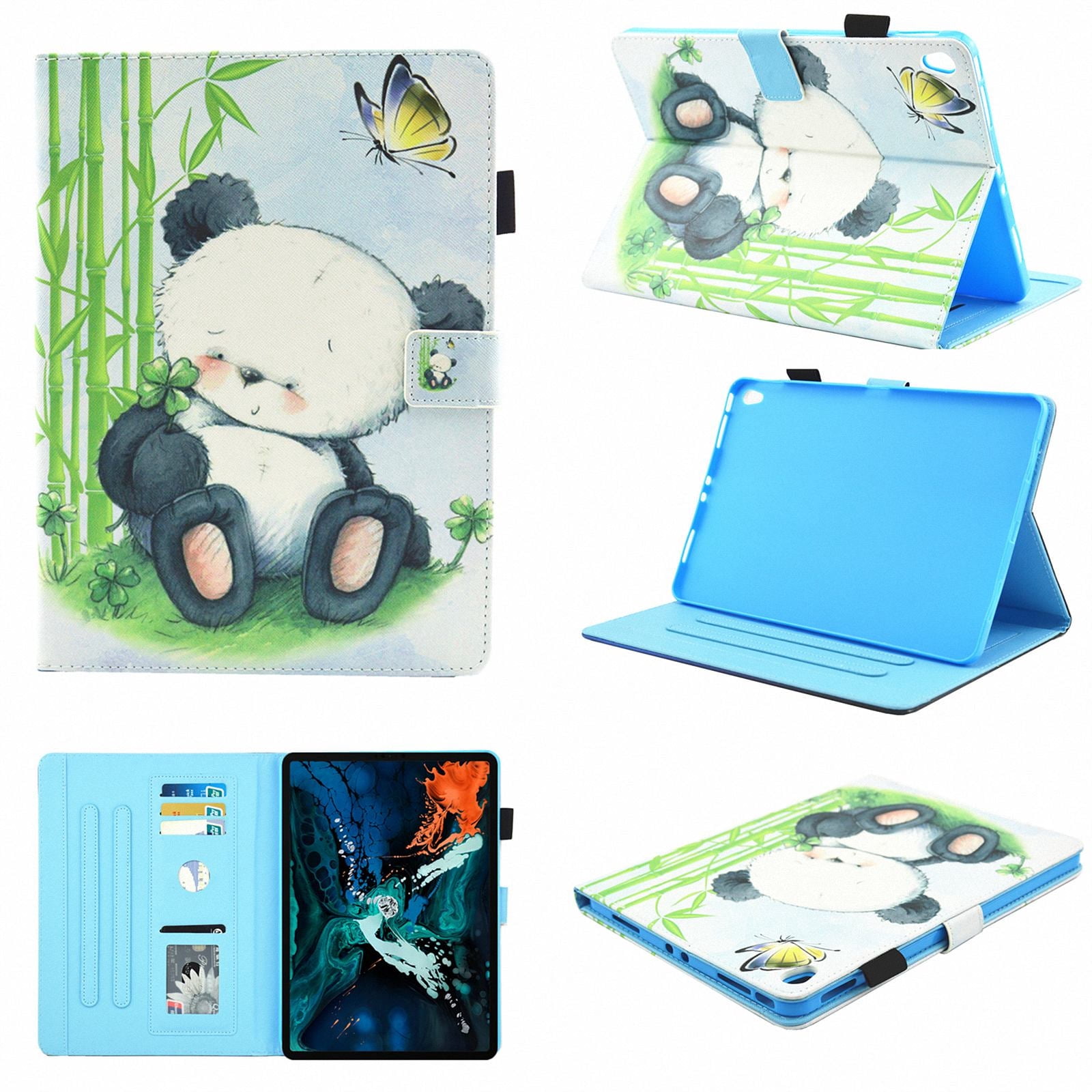 iPad Pro 11 inch 2018 Case, Allytech [Not Supported Apple Pencil Magnetic Attachment] Smart Book Style Stand Protective Case for Apple iPad Pro 11 Inch Tablet (2018), Panda