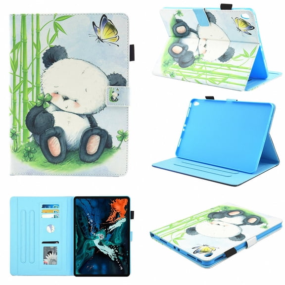 iPad Pro 11 inch 2018 Case, Allytech [Not Supported Apple Pencil Magnetic Attachment] Smart Book Style Stand Protective Case for Apple iPad Pro 11 Inch Tablet (2018), Panda