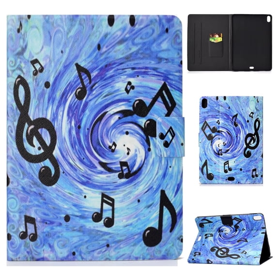 iPad Pro 11-inch 2018 Case, Allytech PU Leather Folio Multi Angles Stand Smart Cover with Auto Wake Sleep for Apple iPad Pro 11-inch 2018 Tablet, Music