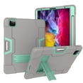 thumbnail image 1 of iPad Pro 11 inch 2nd Generation 2020 Shockproof Case, iPad Pro 11 2020 Case, Dteck Heavy Duty Anti-impact Rugged Hybrid 3 Layer Full Body Protection Case Built-in Kickstand, Gray+Mint, 1 of 6