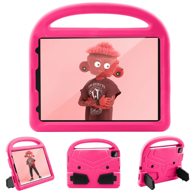 iPad Pro 11 inch Case 2020 for Kids, Dteck Kids Case for Apple New iPad Pro 11" 2020 Latest Model (2nd Generation), EVA Foam Lightweight Shockproof Handle Kickstand Protecitve Shell Cover, Pink