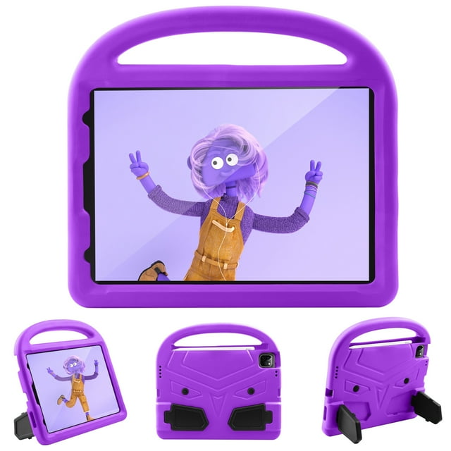 iPad Pro 11 inch Case 2020 for Kids, Dteck Kids Case for Apple New iPad Pro 11" 2020 Latest Model (2nd Generation), EVA Foam Lightweight Shockproof Handle Kickstand Protecitve Shell Cover, Purple