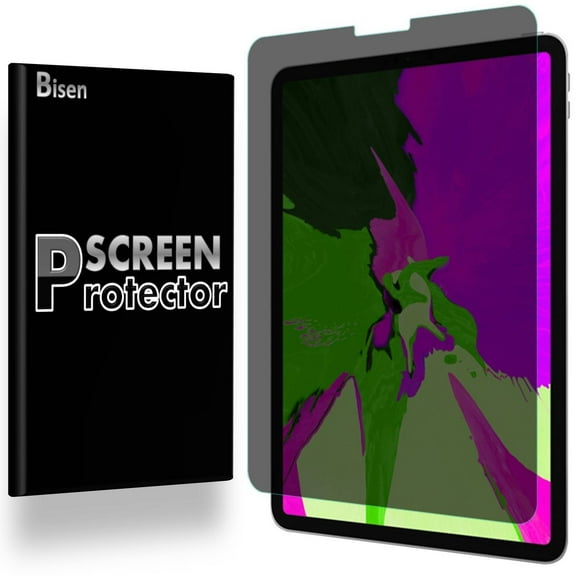 iPad Pro 12.9 (2018) [BISEN] Privacy Anti-Spy Screen Protector, Anti-Scratch, Anti-Shock, Anti-Bubble