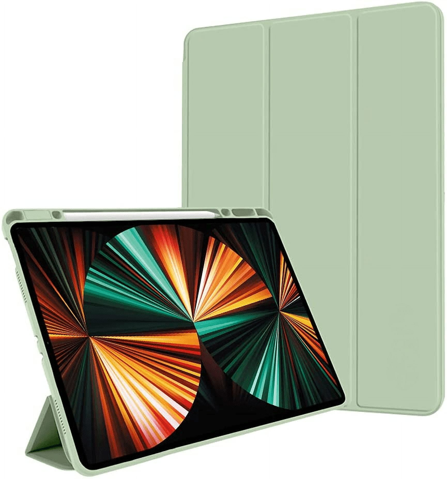 iPad Pro 2021 Smart Cover Pen Holder Case Green Waterproof