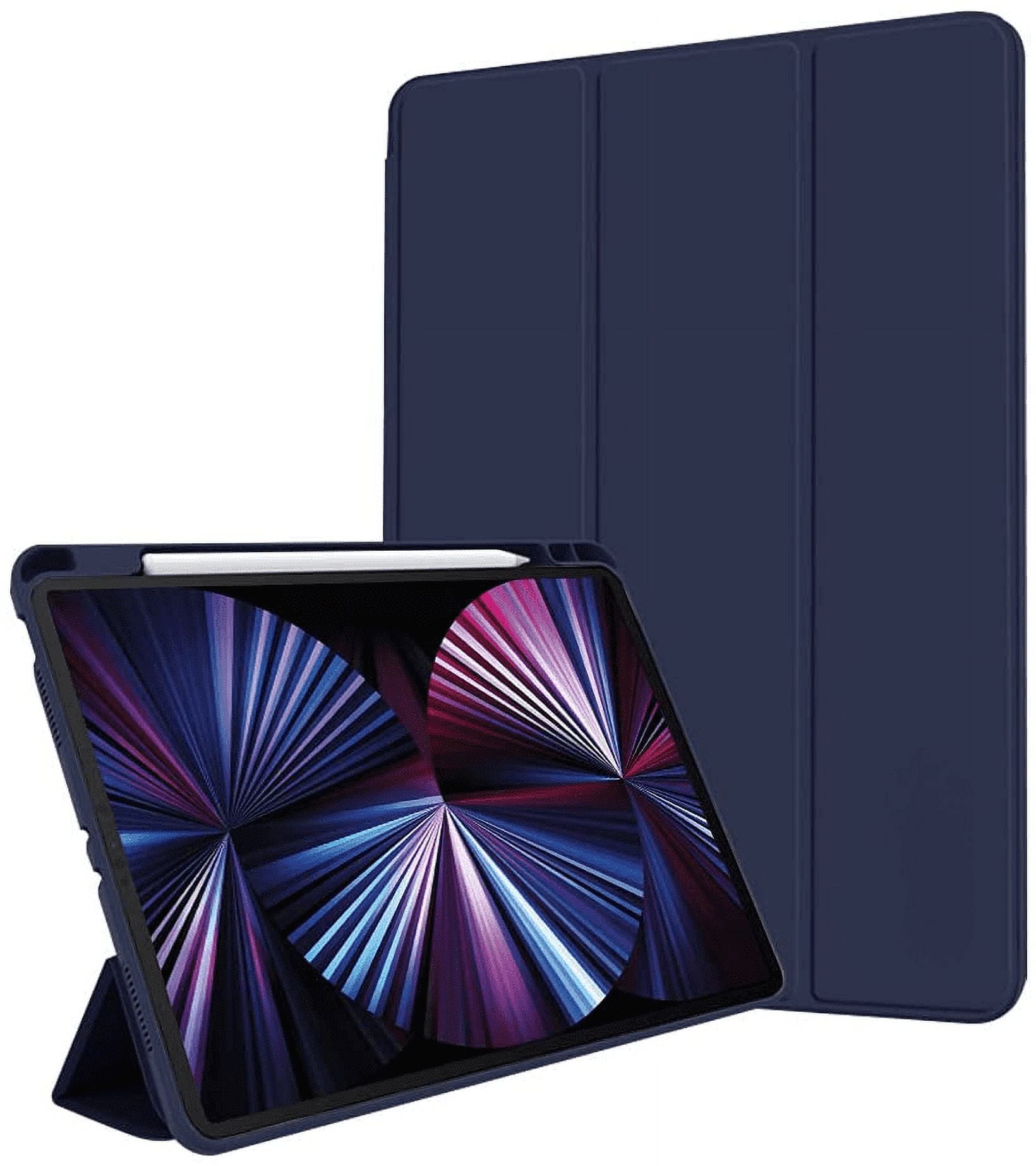iPad Pro 2021 Smart Cover Pen Holder Case Navy Waterproof