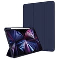 thumbnail image 1 of iPad Pro 12.9" 2021 Smart Cover Pen Holder Case Navy Waterproof Apple Pencil Charge Auto On Off, 1 of 4