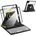 thumbnail image 1 of iPad Pro 12.9 2022 2021 2020 2018 Case with Keyboard and Mouse,Rotating Stand iPad Pro 12.9 inch 6th 5th 4th 3rd Generation Keyboard Case with Mouse, Smart Clear Cover with Pencil Holder, 1 of 7