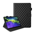 thumbnail image 1 of for iPad Pro 12.9 2022/2021/2020/2018 Folio Flip Case, Elegant Ultra Slim PU Leather Case with Smart Wake Sleep Kickstand Function Pencil Holder and Card Slots for iPad Air 13 2024, Black, 1 of 8
