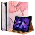 thumbnail image 1 of iPad Pro 12.9 Case 2022/2021/2020/2018, iPad 12.9 Inch Pro Case 6th/5th/4th/3rd Generation w/Pencil Holder, Folio Stand Protective Cover w/Auto Sleep/Wake, Multiple Viewing Angles, Pink Cloud, 1 of 7