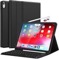 thumbnail image 1 of iPad Pro 12.9 Case with Keyboard-2018 [Support Apple Pencil Charging] [with Pencil Holder] Magnetically Detachable Wireless Keyboard for iPad Pro 12.9 2018 (Not for 2017/2015), Black, 1 of 3