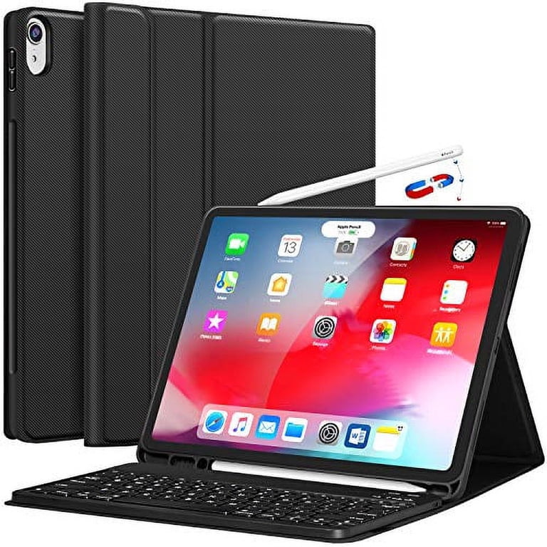 iPad Pro 12.9 Case with Keyboard-2018 [Support Apple Pencil