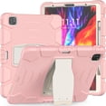 thumbnail image 1 of iPad Pro 12.9 inch 5th Generation 2021 Case,Dteck Shockproof Rubber Hybrid 3-Layer Protection Heavy Duty Case Kickstand Cover Pen Holder Design for iPad Pro 12.9" 5th Gen 2021,Pink, 1 of 6