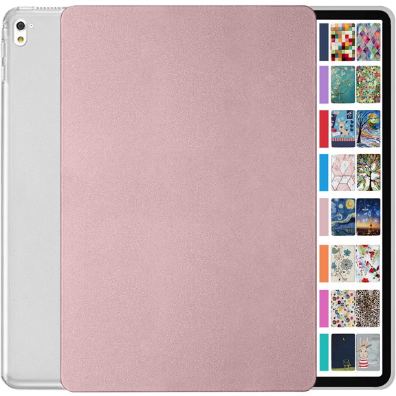 iPad Pro 2016 9.7 Inch [ Pro 9.7 ] A1673 A1674 A1675 MLMP2LL/A MM172LL/A MLMN2LL/A MLMW2LL/A MLMX2LL/A Slim Hard Shell Protective Stand Cover - Rose Gold