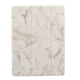 thumbnail image 1 of iPad Pro 9.7 2016 Case, Apple Pencil Holder Slot & Auto Sleep Wake Smart Cover, Multi-Angle Trifold Stand, GMYLE PU Leather Slim Lightweight for iPad Pro 9.7 inch (White Marble), 1 of 6