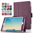 thumbnail image 1 of iPad Pro 9.7 Case (Purple) Ultra Slim Lightweight Protective Stand Folio Smart Cover with Card Slots, Stylus Holder, Auto Sleep/Wake Feature for Apple iPad Pro 9.7" 2016 Release Tablet, 1 of 6