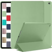 iPad Pro 9.7 Inch 2016 [ Pro 9.7 ] A1673 A1674 MGLW2LL/A MGL12LL/A MH0W2LL/A MGKM2LL/A MH182LL/A MGKL2LL/A with Soft Silicone Back and Flip Stand Cover - Tea Green