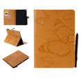 thumbnail image 1 of iPad Pro 9.7 case, Allytech Embossed with Butterfly Series AUTO WAKE/SLEEP Folio Stand Wallet Case with Cards/Cash Holder for Apple iPad Pro 9.7 Inch 2016 Release Tablet, Yellow, 1 of 1