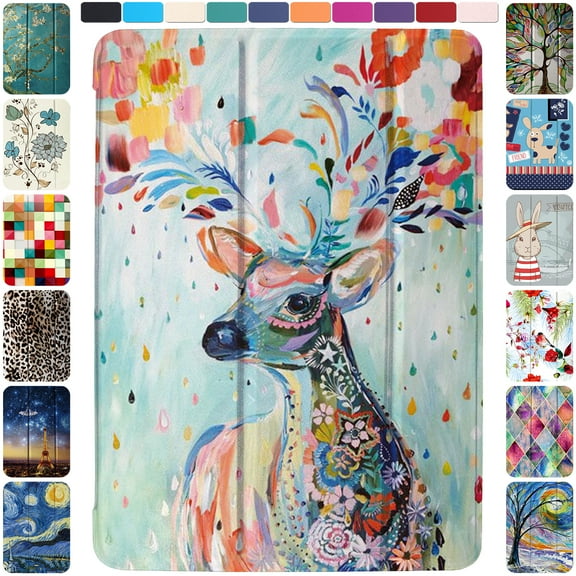 iPad Pro 9.7 inch 2016 Case A1673 MLMP2LL/A MM172LL/A MLMN2LL/A MLMQ2LL/A A1674 A1675 MLMW2LL/A MLMX2LL/A MM192LL/A MLMV2LL/A MLN02LL/A MLN12LL/A MM1A2LL/A MLPX2LL/A MLPW2LL/A - Deer Print