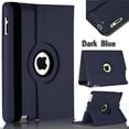 thumbnail image 1 of iPad Rotating Case with Auto Wake/Sleep Feature, iPad Air 1st Gen/iPad 5th Gen (2017)/iPad 6th Gen (2018) Cases, 360 Degree Rotating Stand Protective Cover Smart Case for Apple iPad 9.7 inch Dark Blue, 1 of 1