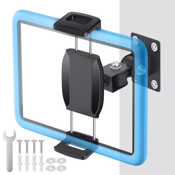 iPad Wall Mount 360 Rotating Tablet Wall Holder for 4.7-12.9" iPhone Tablet