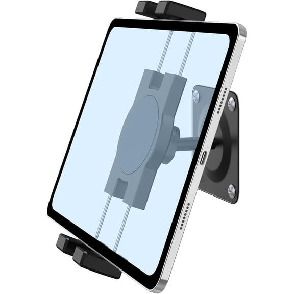 iPad Wall Mount, Universal 360 Rotating Tablet Wall Mount Holder, Phone Holder Arm Bracket, Compatible with 4.7"-12.9" Devices Including iPad Pro, Mini, Air - Ideal for Home, Office Use