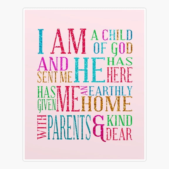 iPad case I am a child oGod Sticker