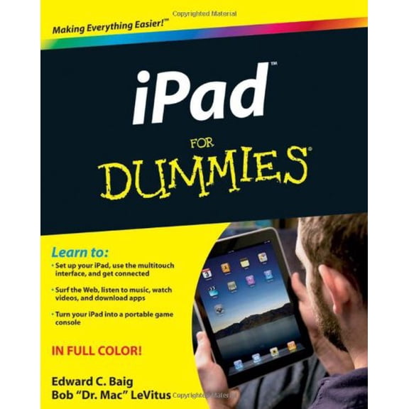 Pre-Owned iPad for Dummies (Paperback) 0470580275 9780470580271