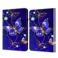 thumbnail image 1 of for iPad mini 1/2/3/4/5 Case, Pattern Lightweight Soft PU Leather Cover with Adjustable Stand & Card Slots & Elastic Strap & Auto Wake/Sleep for iPad mini 1/2/3/4/5, Butterfly, 1 of 9