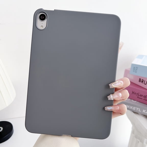 for iPad mini 1/2/3/4/5 Frosted Case, Slim Fit Lightweight Design Matte TPU Rubber Soft Skin Silicone Shockproof Protective Back Case Cover for iPad mini 1/2/3/4/5 - Gray