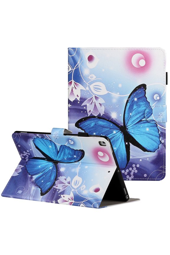 iPad mini 3 Case, iPad mini 2 Case, Allytech Premium PU Leather Ultra Slim Lightweight Auto Sleep Wake Protective Shockproof Folio Stand Smart Case Cover for Apple iPad mini 1 2 3, Butterfly