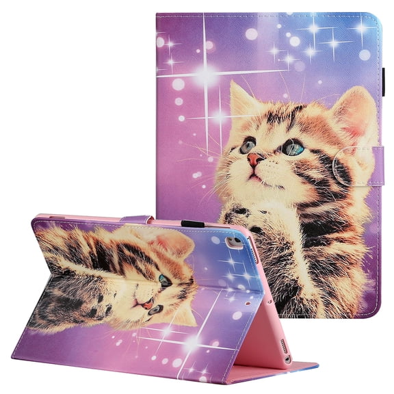iPad mini 3 Case, iPad mini 2 Case, Allytech Premium PU Leather Ultra Slim Lightweight Auto Sleep Wake Protective Shockproof Folio Stand Smart Case Cover for Apple iPad mini 1 2 3, Cute Cat