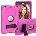 thumbnail image 1 of iPad mini 5 Case/iPad mini 4 Case with Screen Protector, Dteck Full Body Protection Rugged Shockproof Case Kickstand Hybrid Cover for iPad mini 5/4 7.9-inch, Rose, 1 of 6