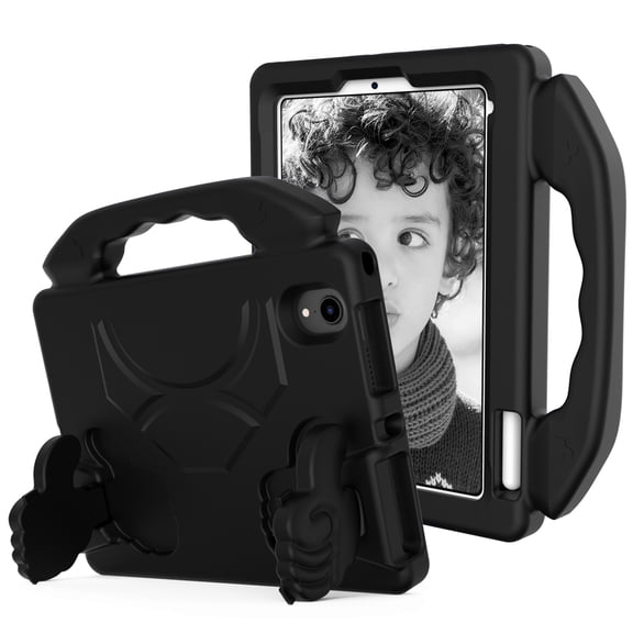 iPad mini 6 Case For Kids, Dteck EVA Foam Lightweight Shockproof Handle Kickstand Protecitve Shell Cover For iPad mini 6th Generation 8.3 inch 2021,Black