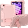 thumbnail image 1 of iPad mini 6 Case with HD Screen Protector, iPad mini 6th Generation Case 8.3 inch 2021, Dteck Heavy Kids Safe Shockproof Case with Built-in Kickstand for iPad mini 6th Generation,Rosegold, 1 of 7
