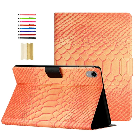 for iPad mini 6th Gen 8.3" 2021 Case - Soft PU Leather Stand Folio Case Smart Cover, Auto Sleep/Wake, Multiple Viewing Angles for iPad mini 6th Gen 8.3" 2021,Orange