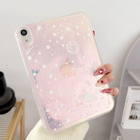 for iPad mini 6th Gen 8.3" 2021 Clear Pattern Back Case, Luxury TPU Laser Lightweight Ultra Slim Shockproof Anti-Scratch Anti-Yellow Drop Protective Cover for iPad mini 6th Generation, White Planet