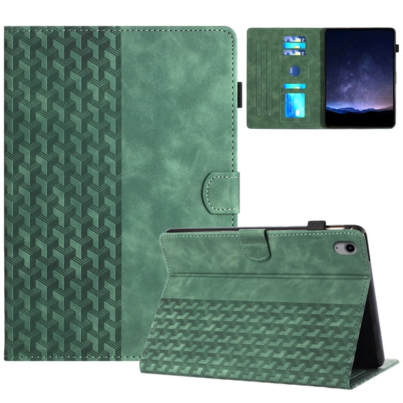 for iPad mini 6th Gen 8.3" 2021 Folio Case, Slim PU Leather Case with Smart Auto Wake / Sleep Function Adjustable Stand with Pencil Holder and Card Slots Cover for iPad mini 6, Green