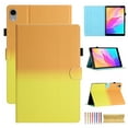 thumbnail image 1 of for iPad mini 6th Gen 8.3" 2021/iPad mini 7th Gen (A17 Pro) 2024 8.3", Gradient Color PU Leather Folio Stand Magnetic Wallet with Card Pockets [Auto Wake/Sleep] Soft TPU Shockproof Cover,Orange+Yellow, 1 of 11