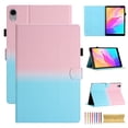 thumbnail image 1 of for iPad mini 6th Gen 8.3" 2021/iPad mini 7th Gen (A17 Pro) 2024 8.3", Gradient Color PU Leather Folio Stand Magnetic Wallet with Card Pockets [Auto Wake/Sleep] Soft TPU Shockproof Cover, Pink+Blue, 1 of 11