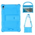 thumbnail image 1 of iPad mini 6th Generation 8.3 inch Case,Dteck Shockproof Silicone Rubber Handle Case Kickstand Back Shell Cover with Shoulder Strap for Apple iPad mini 6th Generation,Skyblue, 1 of 5