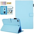 thumbnail image 1 of iPad mini 7.9" Tablet Case, Dteck Pure Color PU Leather Flip Folio Stand Case Cover, Built-in Card Slots & Money Pocket, Magnetic Closure, Compatible with Apple iPad mini 1 2 3 4 5 7.9 inch, Blue, 1 of 9
