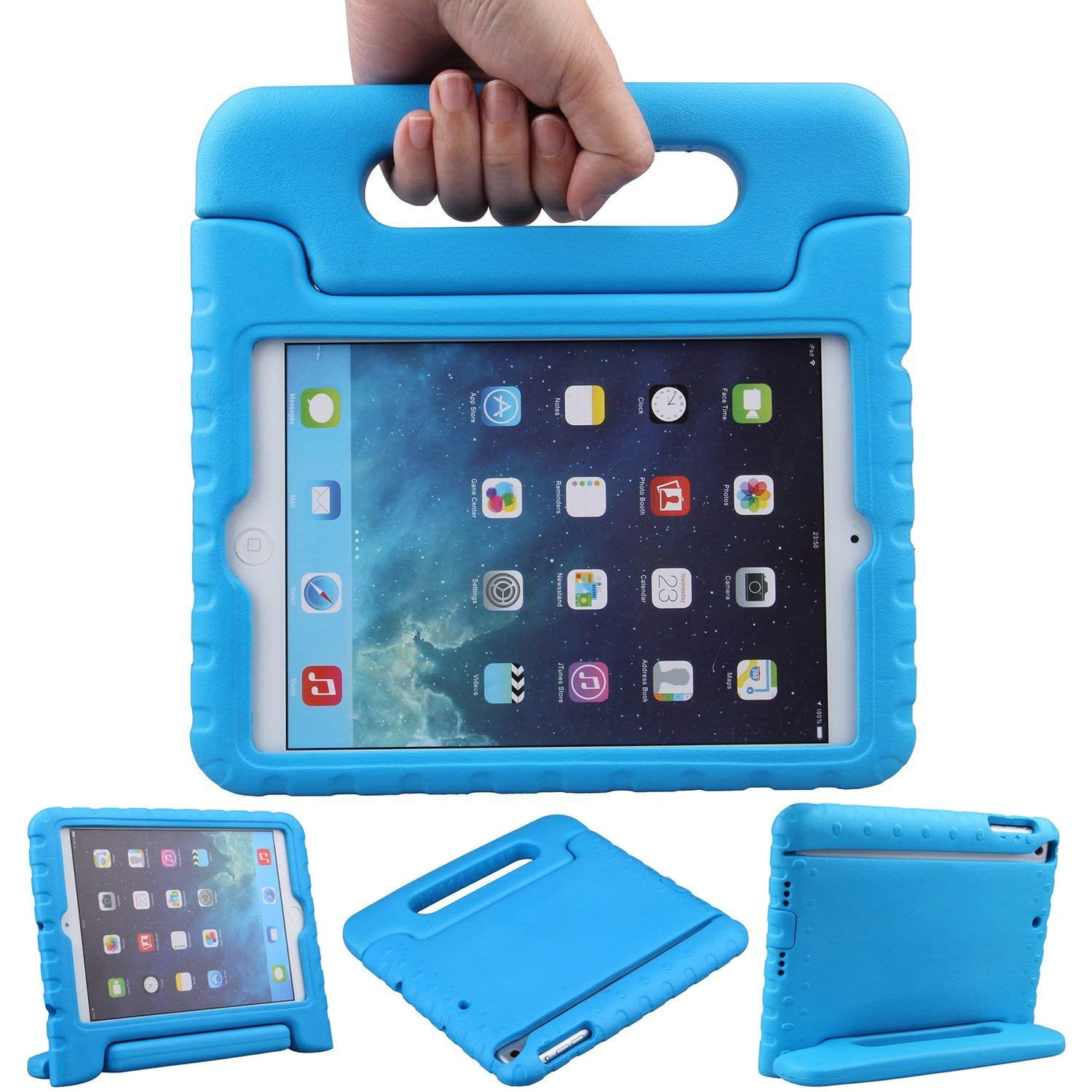 For Apple iPad mini 4 Tablet Kids Case, Dteck Shockproof Handle