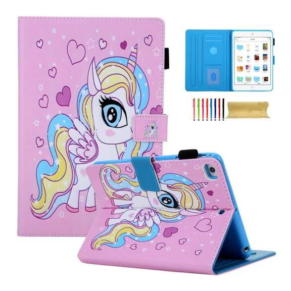 iPad mini 7.9" tablet Case, Dteck PU Leather Folio Smart Cover with Auto Sleep Wake Stand Wallet Case For Apple iPad mini 1 2 3 4 5 7.9 inch, Cute Horse