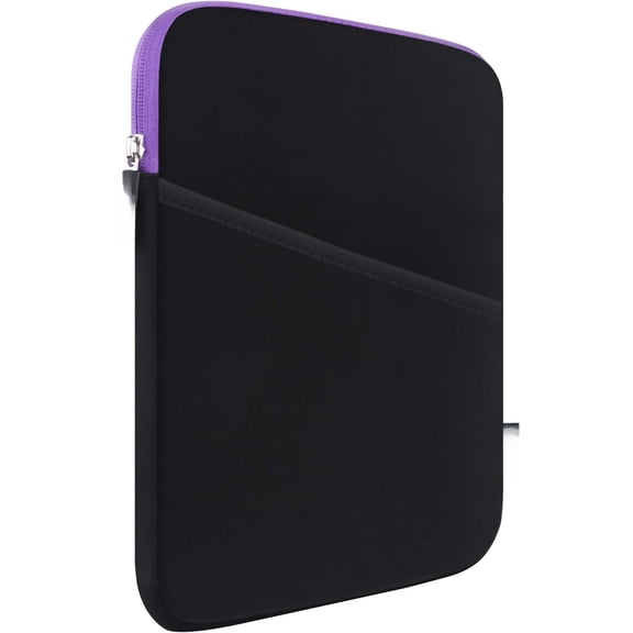 iPad mini 7 Sleeve, iPad mini Case Bag, Shockproof Tablet Sleeve Case for iPad mini 7,6,5,4,3,2 / Galaxy Tab A7 Lite 8.7" / Tab A 8.0" Protective Sleeves Tablet Bag, Purple/Black