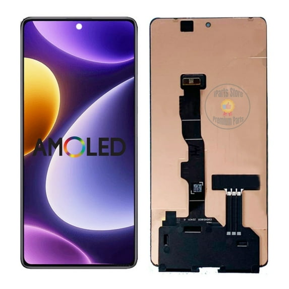 iParts Replacement AMOLED Display Touch Screen Assembly For Xiaomi Poco F5 23049PCD8G 23049PCD8I Black Repair Parts