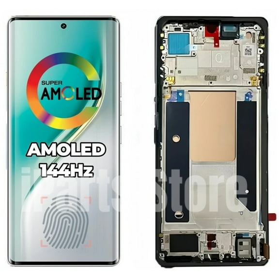 iPartsTop Replacement New Display Compatible with Tecno Camon 40 Pro 4G CM6 5G CM7 144Hz AMOLED Touch Screen With Frame Assembly OEM Tested