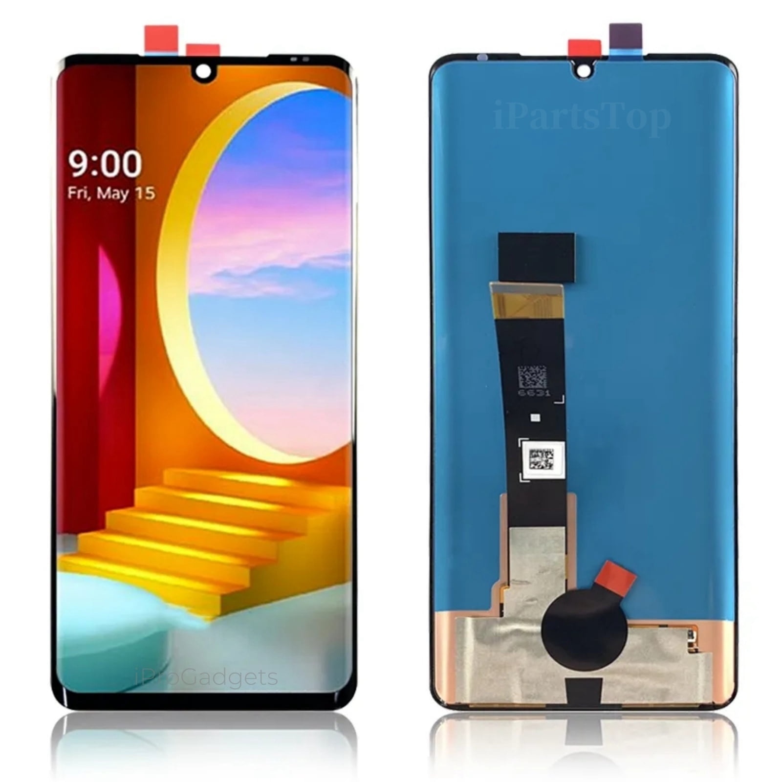 iPartsTop Replacement OLED Display Touch Screen Assembly Compatible With LG Velvet 5G G9 LM-G900N LM-G900EM LM-G900 LM-G900TM LMG910EMW G9 ThinQ G910 Black Repair Parts