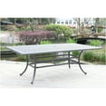 thumbnail image 1 of iPatio Outdoor All-Weather and Durable 46x86 Inch Rectangular Aluminum Dining Table with an umbrella opening for Patio, Garden, and Terrace (Dessert Night), 1 of 5