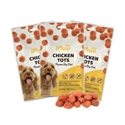 iPaw Dog Treats for Puppy Training, All Natural Human Grade Dog Treat, Hypoallergenic, Easy to Digest (Chicken Tots), 3 Packs